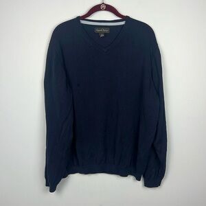 Kenneth Roberts Platinum XL Silk & Cotton v neck men’s sweater